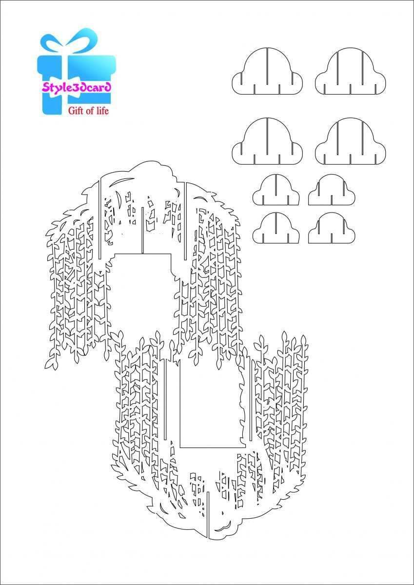 Detail 3d Pop Up Card Template Nomer 45