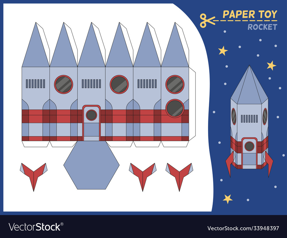 3d Rocket Template Printable - KibrisPDR