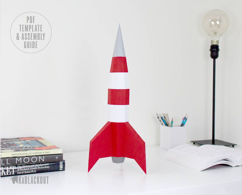 Detail 3d Rocket Template Printable Nomer 19