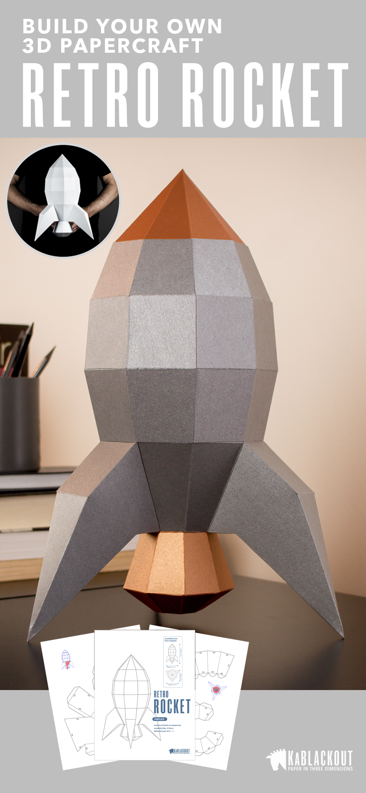 Detail 3d Rocket Template Printable Nomer 6