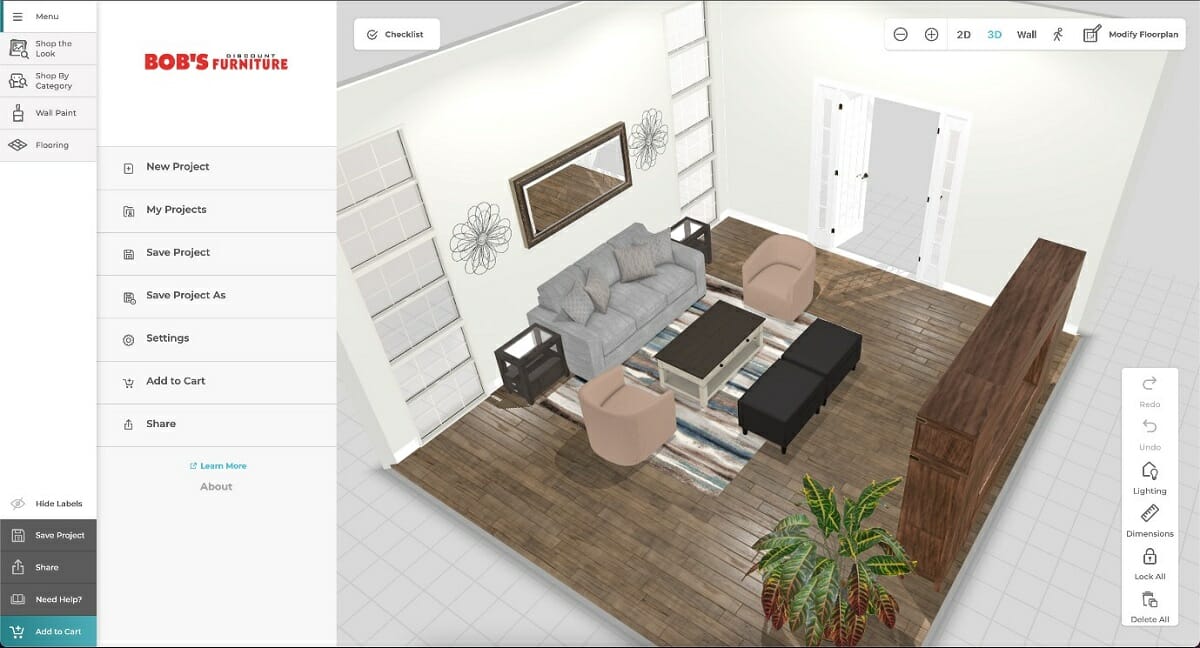 Detail 3d Room Template Nomer 21