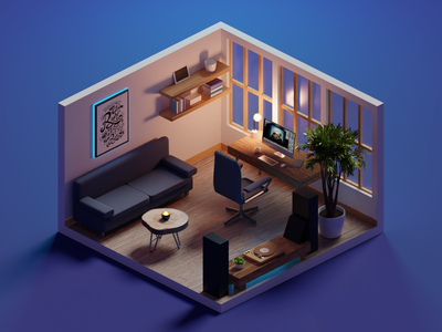 Detail 3d Room Template Nomer 44