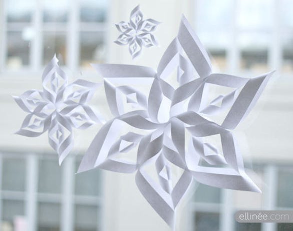 Detail 3d Snowflake Template Nomer 14