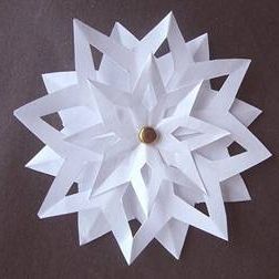 Detail 3d Snowflake Template Nomer 15