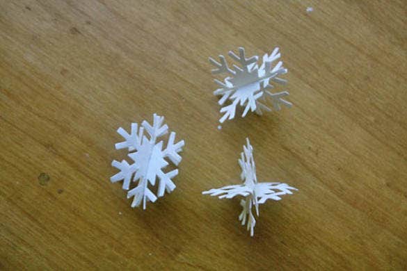 Detail 3d Snowflake Template Nomer 28