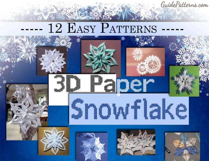Detail 3d Snowflake Template Nomer 36