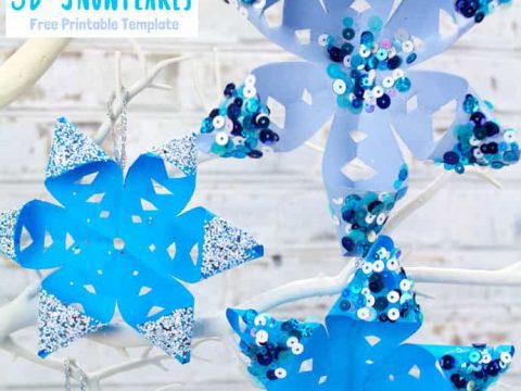 Detail 3d Snowflake Template Nomer 39