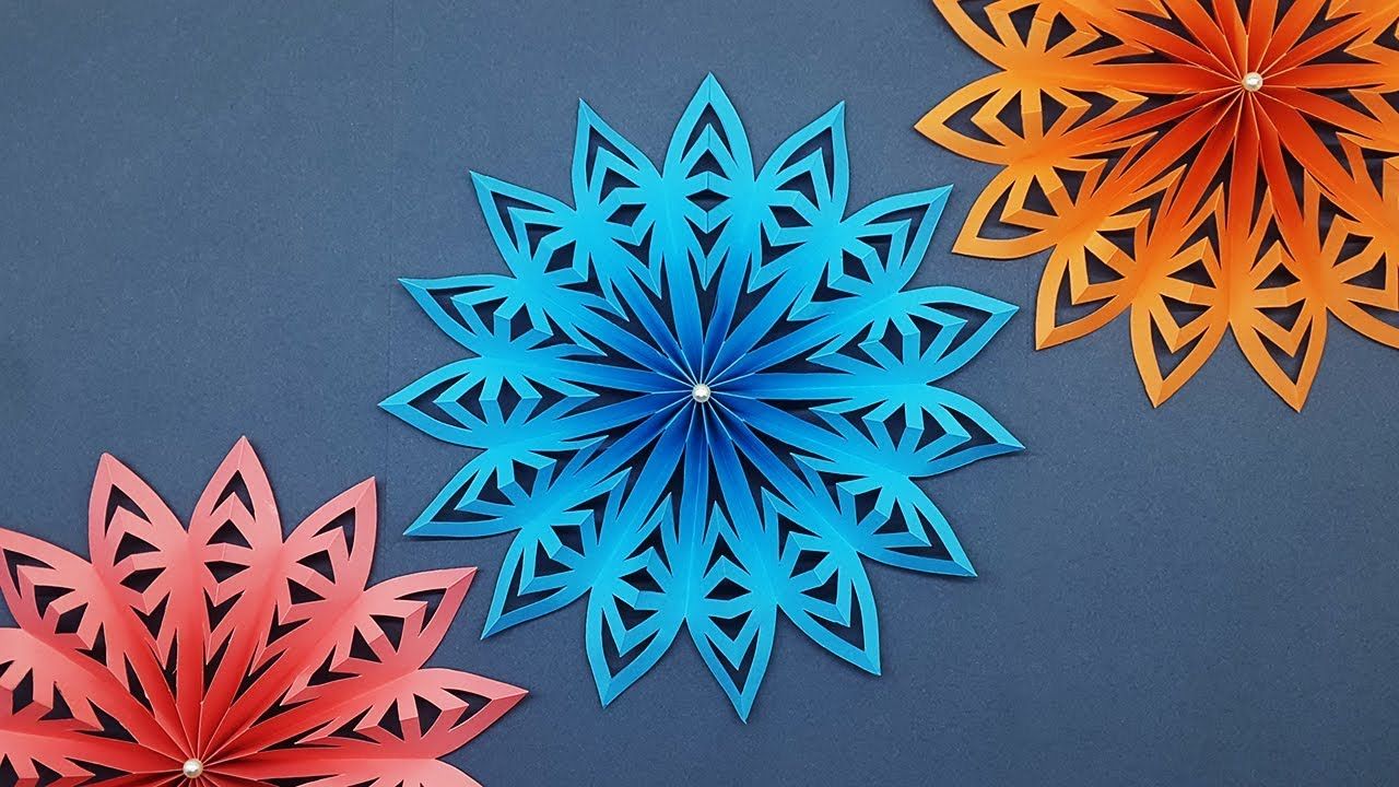 Detail 3d Snowflake Template Nomer 48