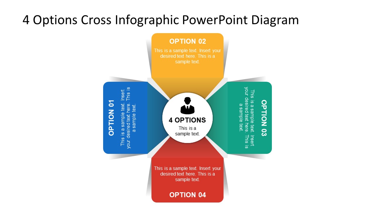 Download 4 Options Ppt Template Nomer 2