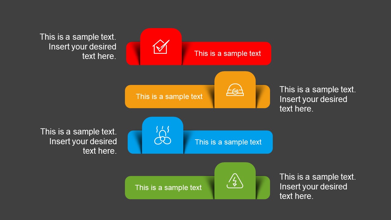 Download 4 Options Ppt Template Nomer 11