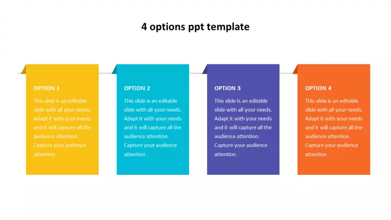 Download 4 Options Ppt Template Nomer 6