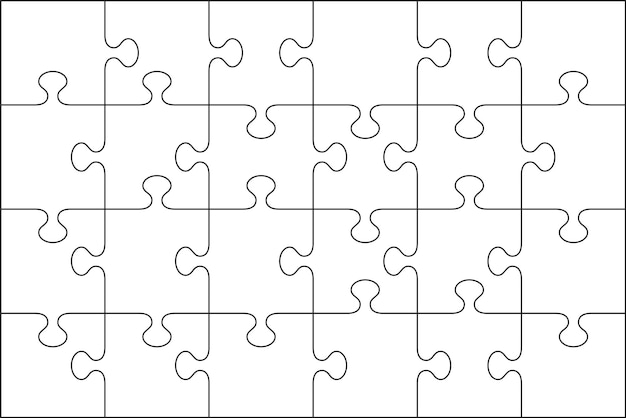 Download 4x6 Puzzle Template Nomer 37
