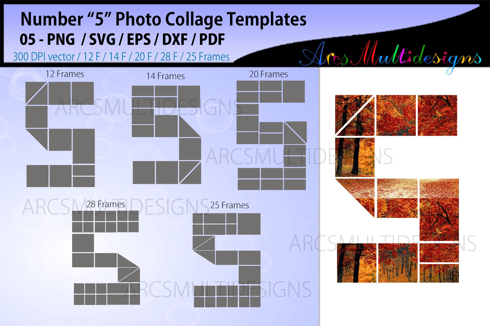 Detail 5 Photo Collage Template Nomer 47