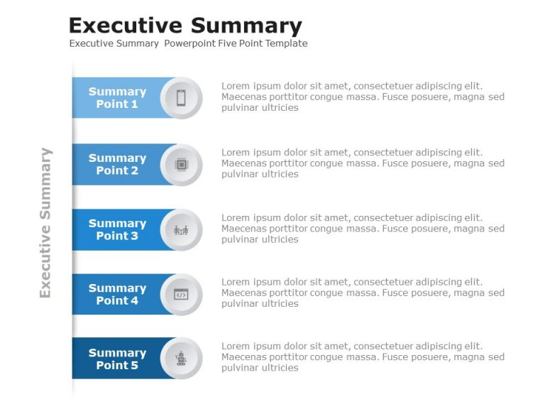 Detail 5 Point Ppt Template Nomer 35