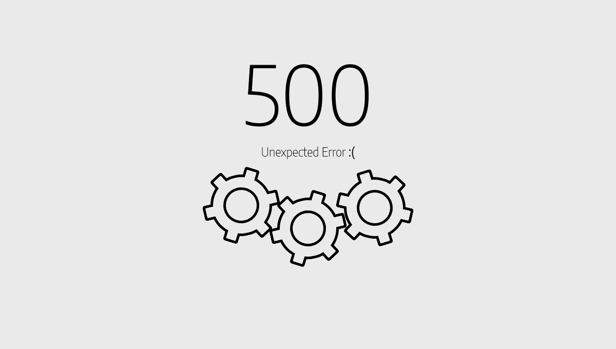 500 Error Page Html Template - KibrisPDR