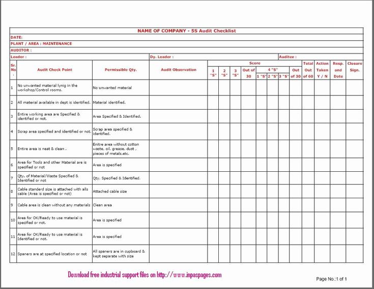 Detail 5s Template Excel Nomer 18