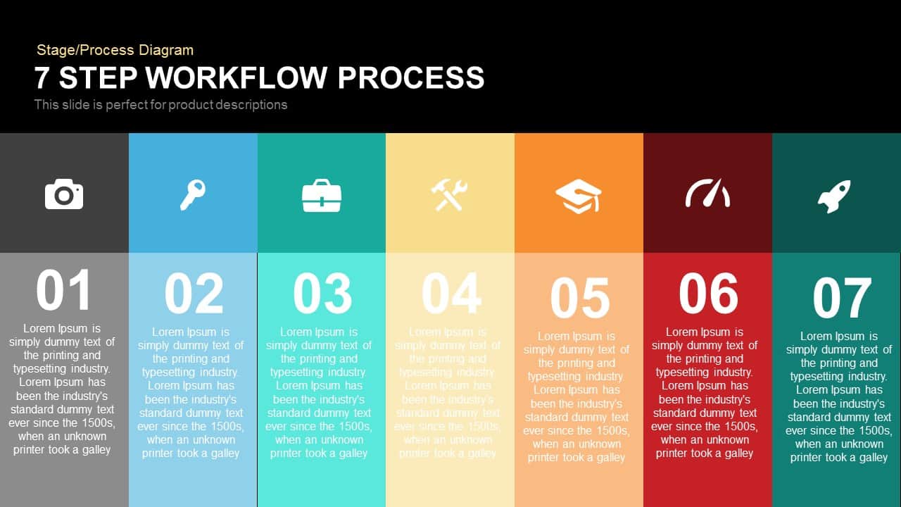Detail 7 Steps Powerpoint Template Free Nomer 17