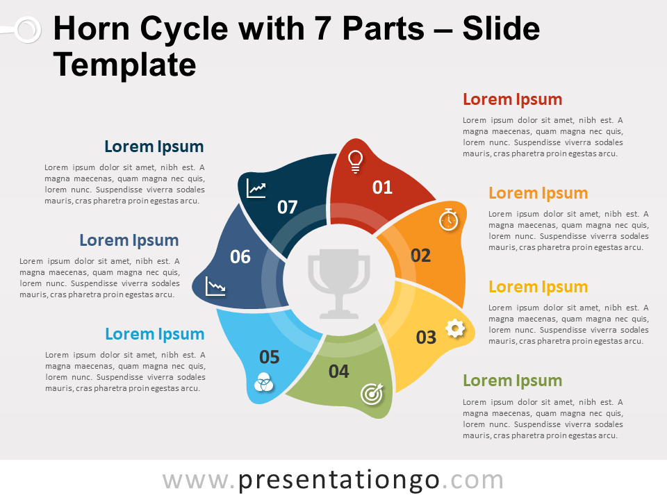Detail 7 Steps Powerpoint Template Free Nomer 24
