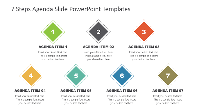 Detail 7 Steps Powerpoint Template Free Nomer 32