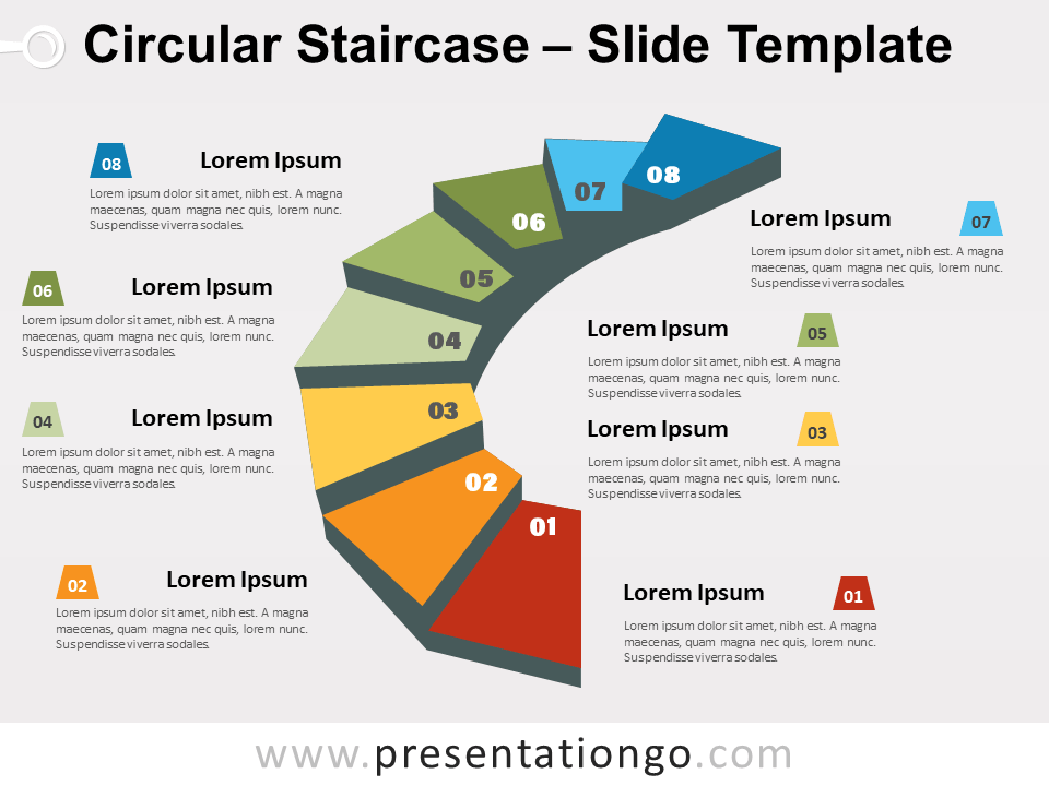 Detail 7 Steps Powerpoint Template Free Nomer 43