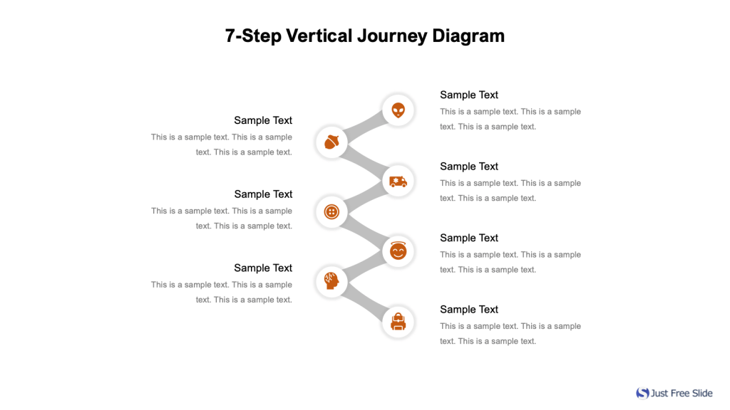 Detail 7 Steps Powerpoint Template Free Nomer 52