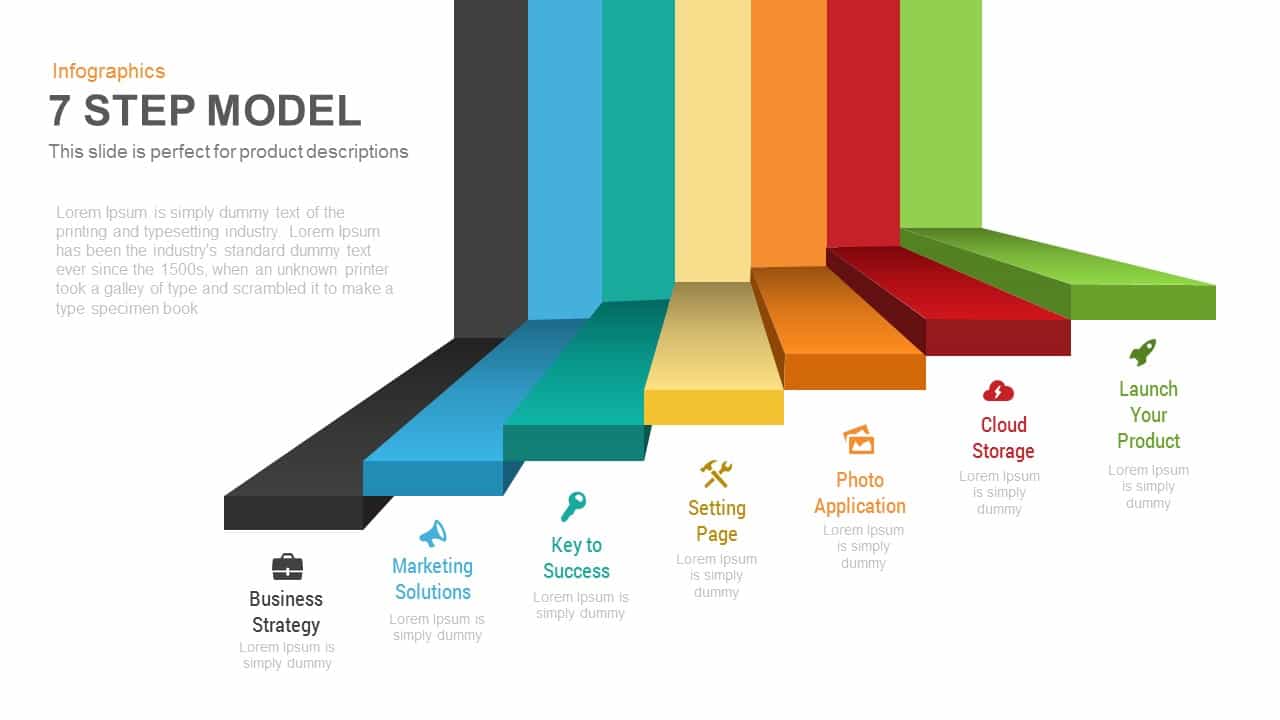 Detail 7 Steps Powerpoint Template Free Nomer 10