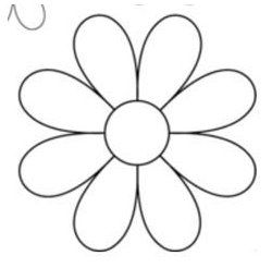 8 Petal Flower Template - KibrisPDR