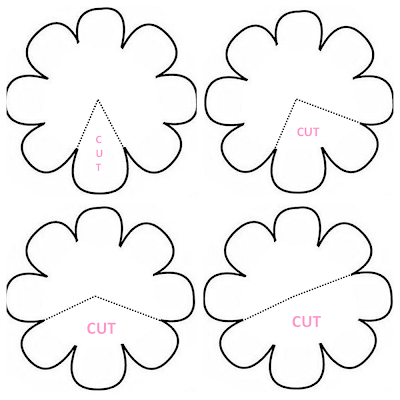 Detail 8 Petal Flower Template Nomer 15