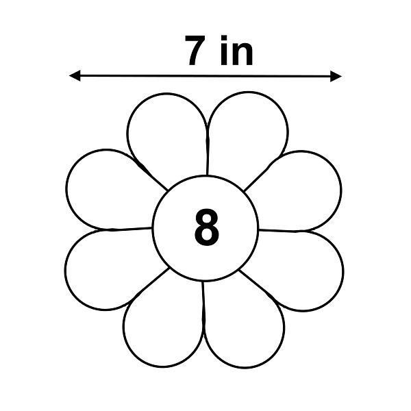 Detail 8 Petal Flower Template Nomer 19