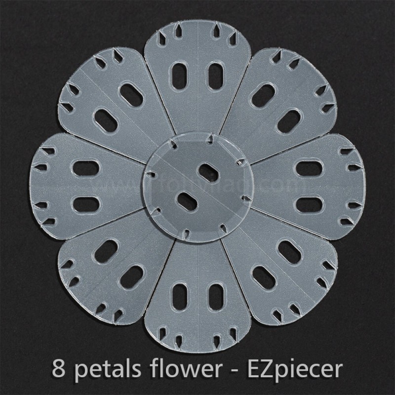 Detail 8 Petal Flower Template Nomer 24