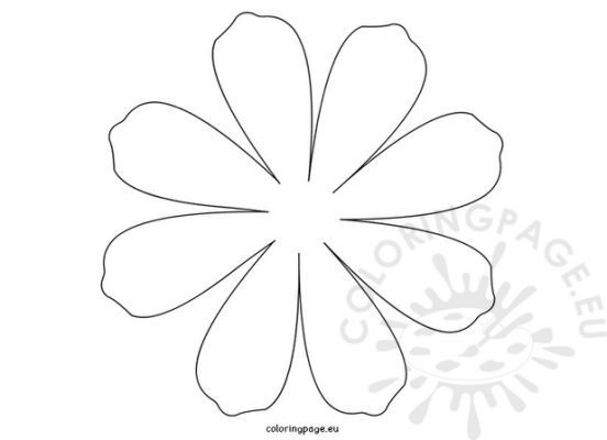 Detail 8 Petal Flower Template Nomer 6