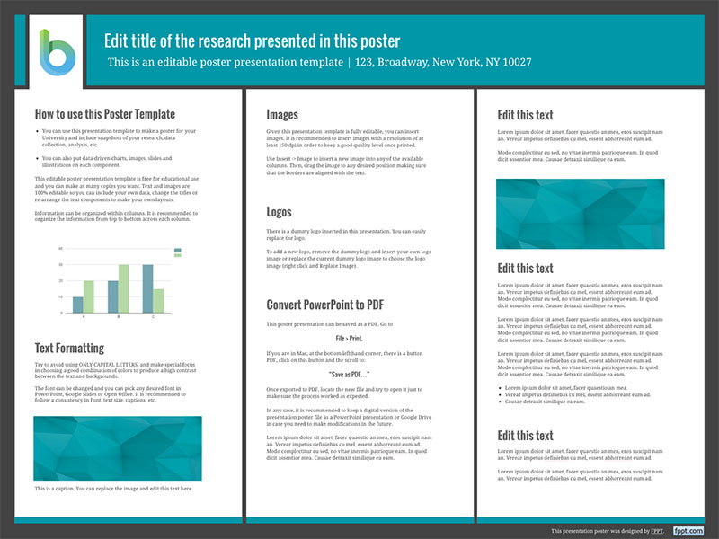 Detail A1 Poster Template Powerpoint Nomer 9