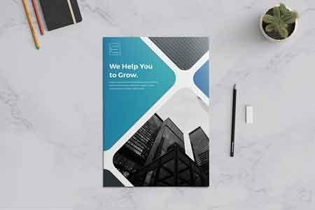 Detail A4 Brochure Template Psd Nomer 5