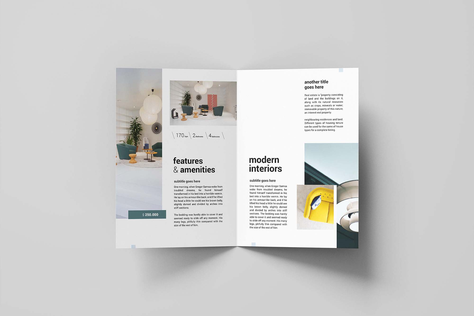 Detail A4 Brochure Template Psd Nomer 42