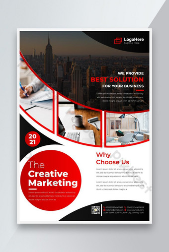 Detail A4 Brochure Template Psd Nomer 49