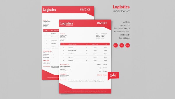 Detail A4 Invoice Template Nomer 15