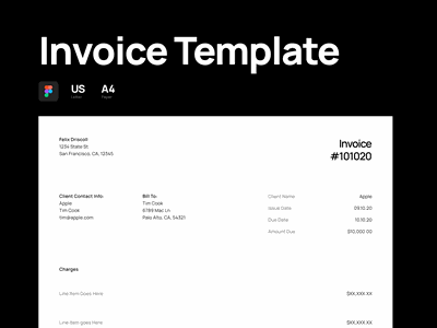 Detail A4 Invoice Template Nomer 32