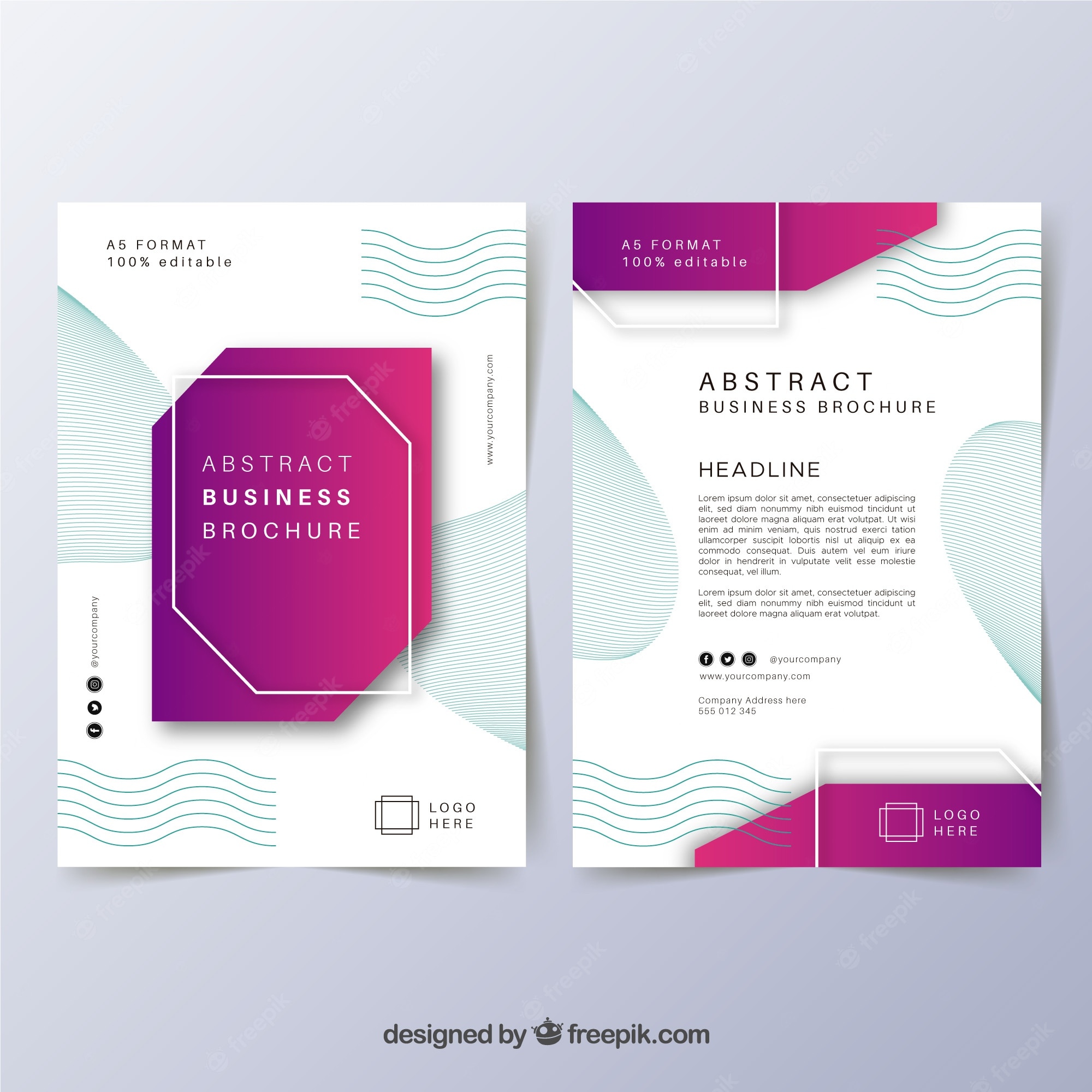 Detail A5 Brochure Template Nomer 3