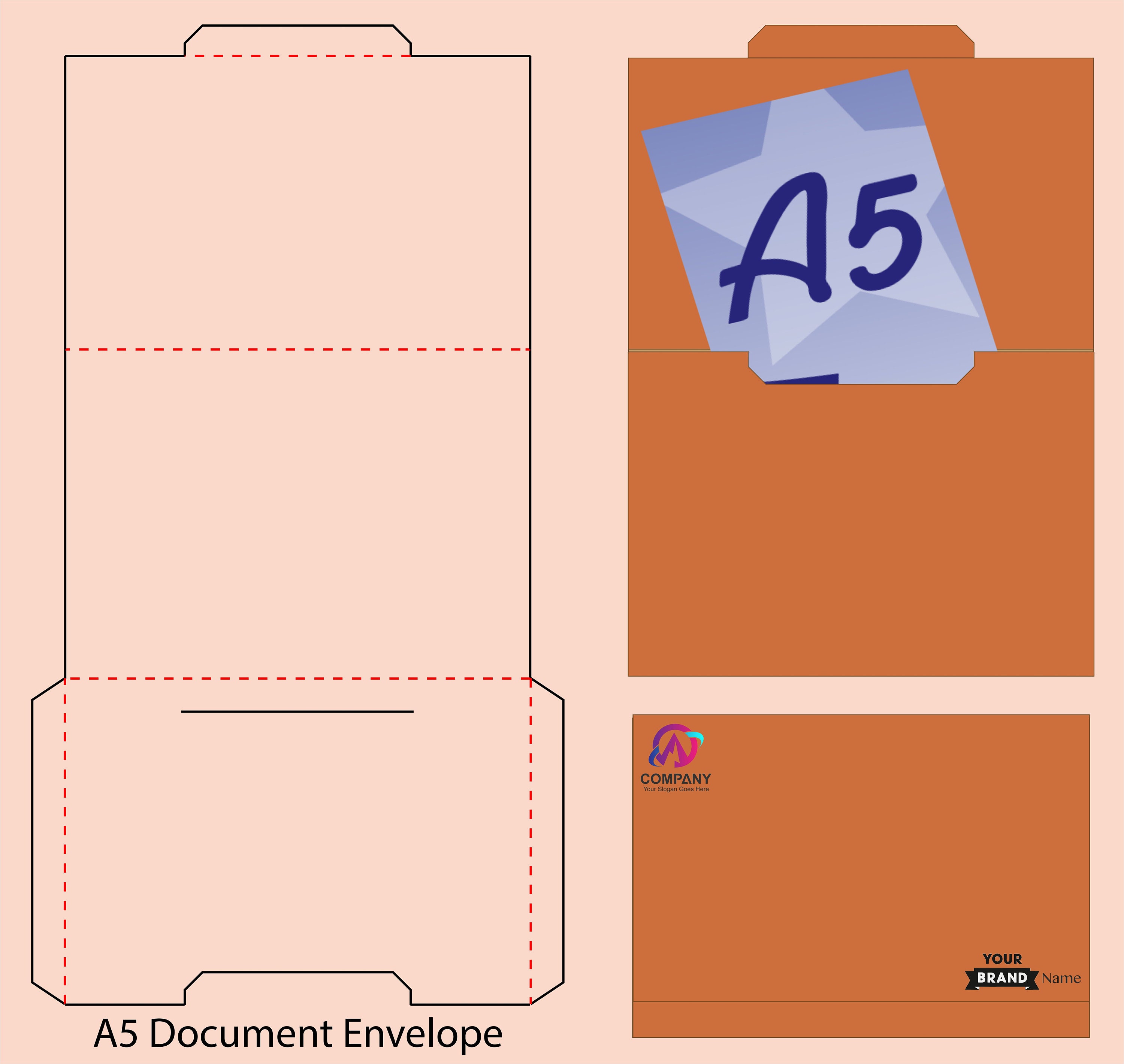 Detail A5 Envelope Template Ai Nomer 6