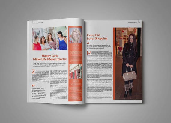 Detail A5 Magazine Template Nomer 29