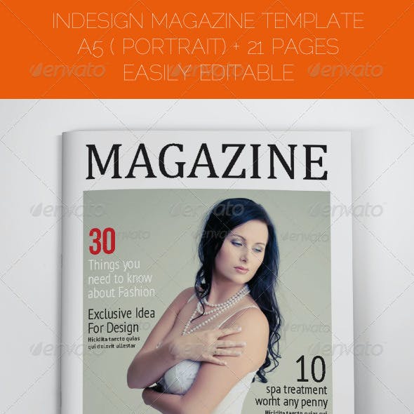 Detail A5 Magazine Template Nomer 30