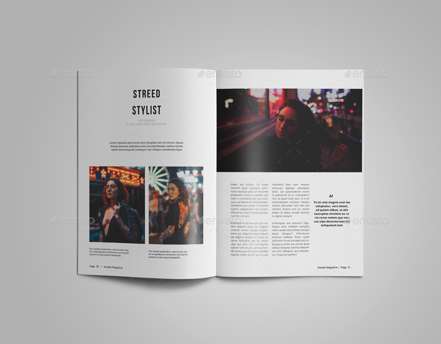 Detail A5 Magazine Template Nomer 40