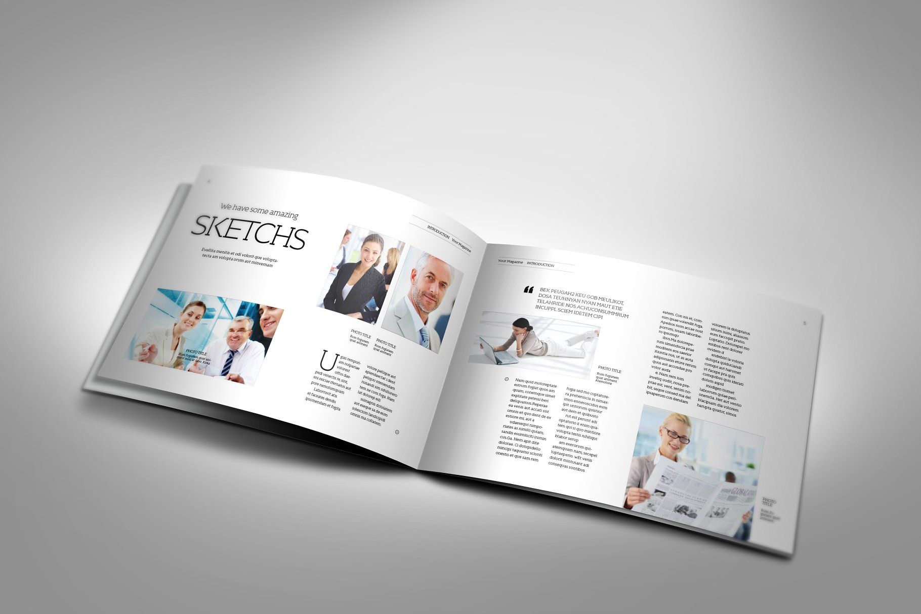 Detail A5 Magazine Template Nomer 44