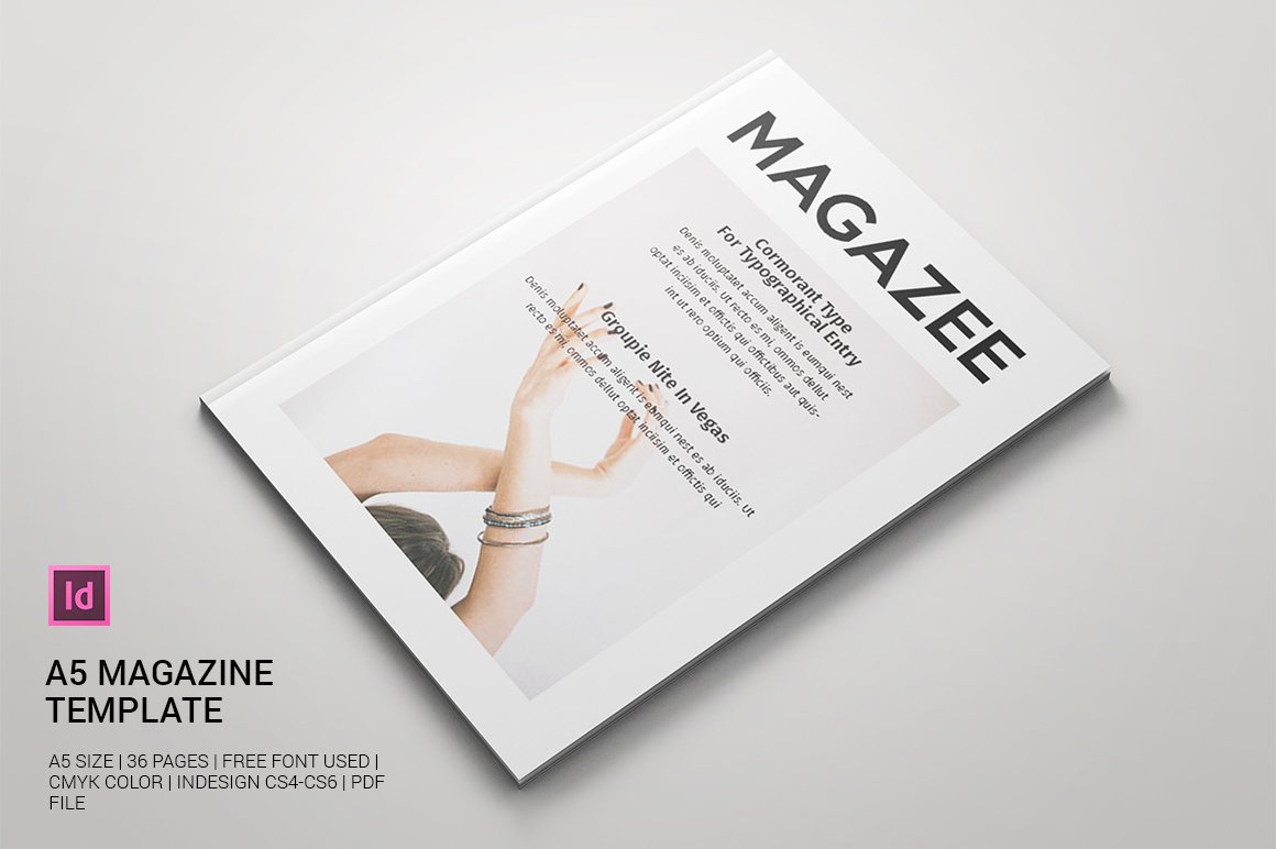 Detail A5 Magazine Template Nomer 9