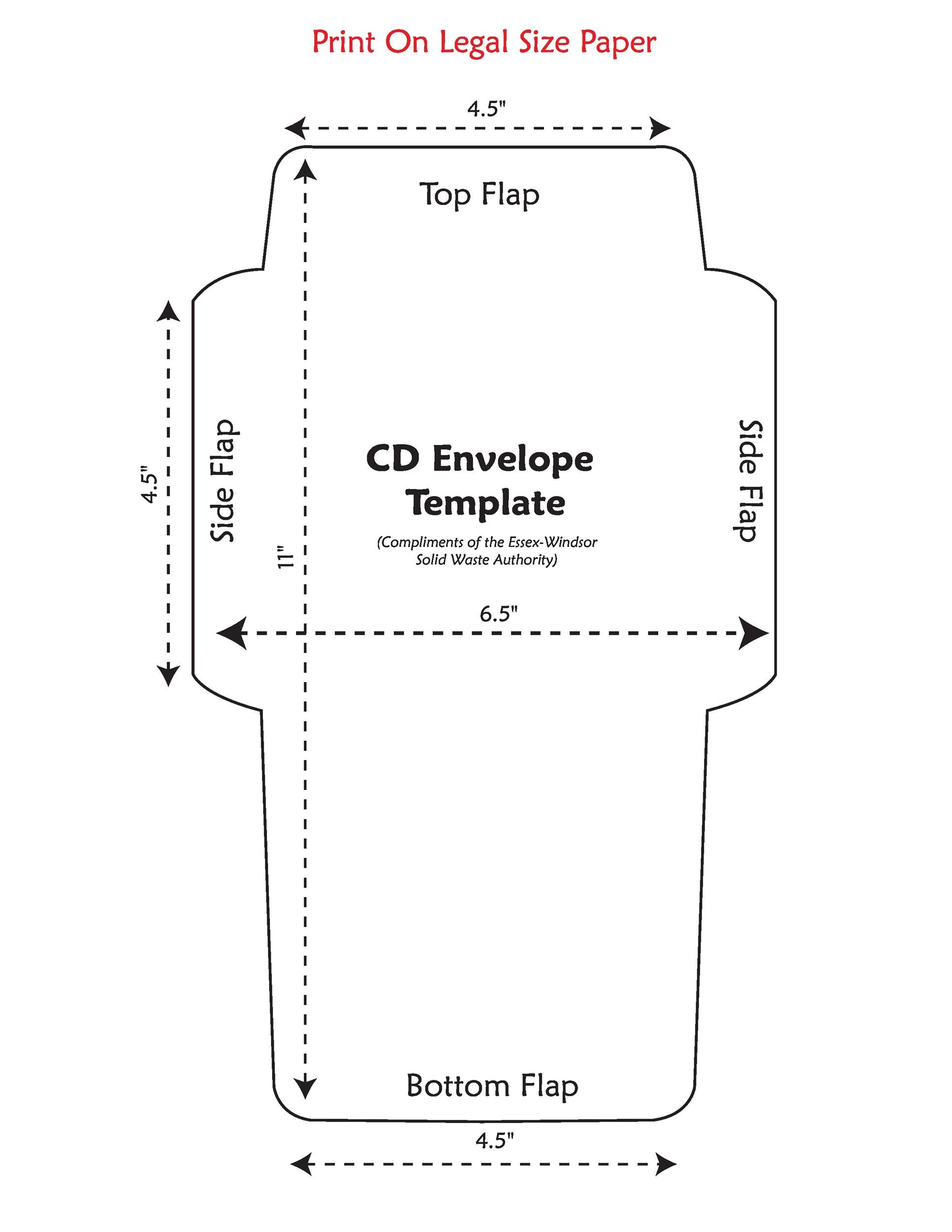 Detail A5 Size Envelope Template Nomer 33