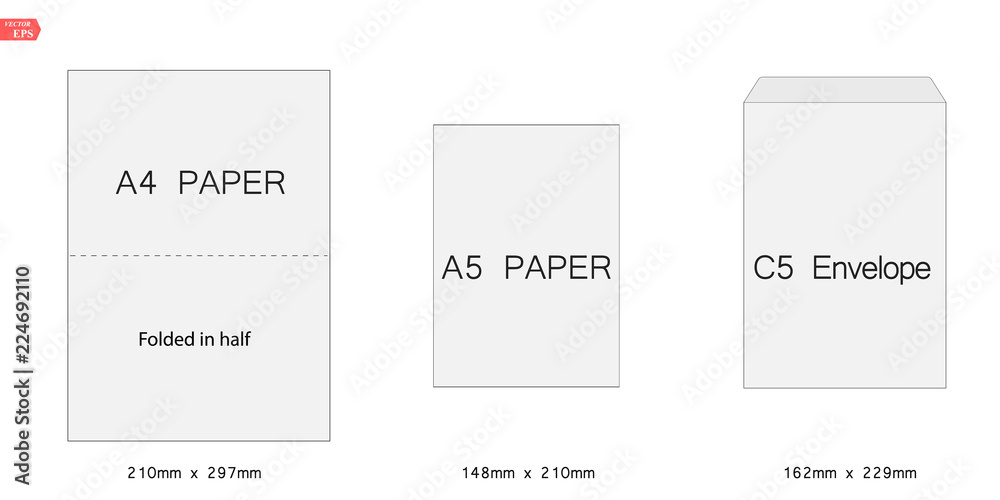 Detail A5 Size Envelope Template Nomer 5