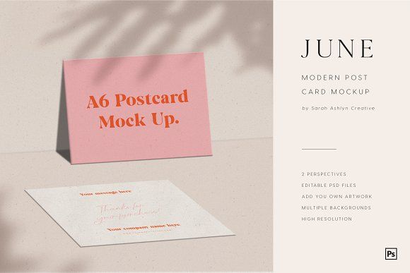 Detail A6 Postcard Template Nomer 13