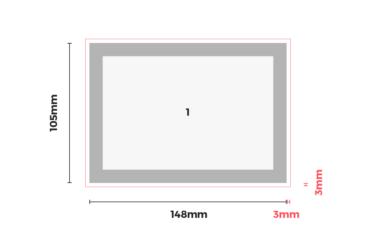Detail A6 Postcard Template Nomer 27