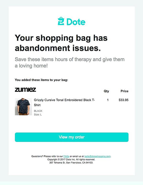 Detail Abandoned Checkout Email Template Nomer 21