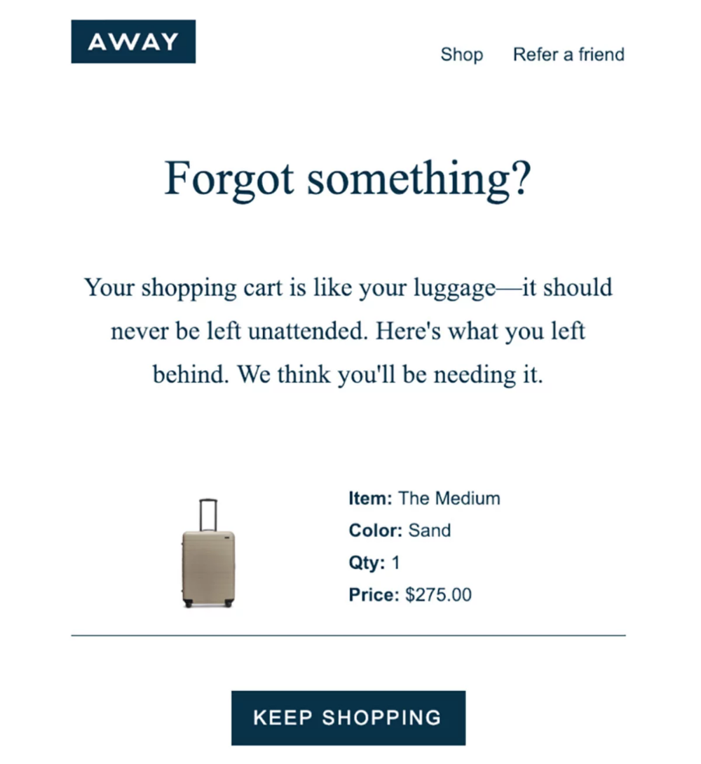 Detail Abandoned Checkout Email Template Nomer 30